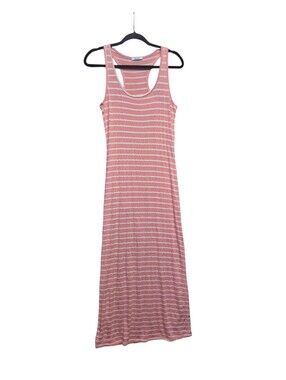 TeenBell Pink & White Striped Racerback Tank